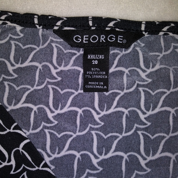 George Knot Wrap Surplice Blouse Sz 20 - Picture 5 of 7